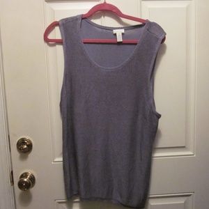 CHICO'S Size 3(14-16) TEE / TANK TOP -PURPLE